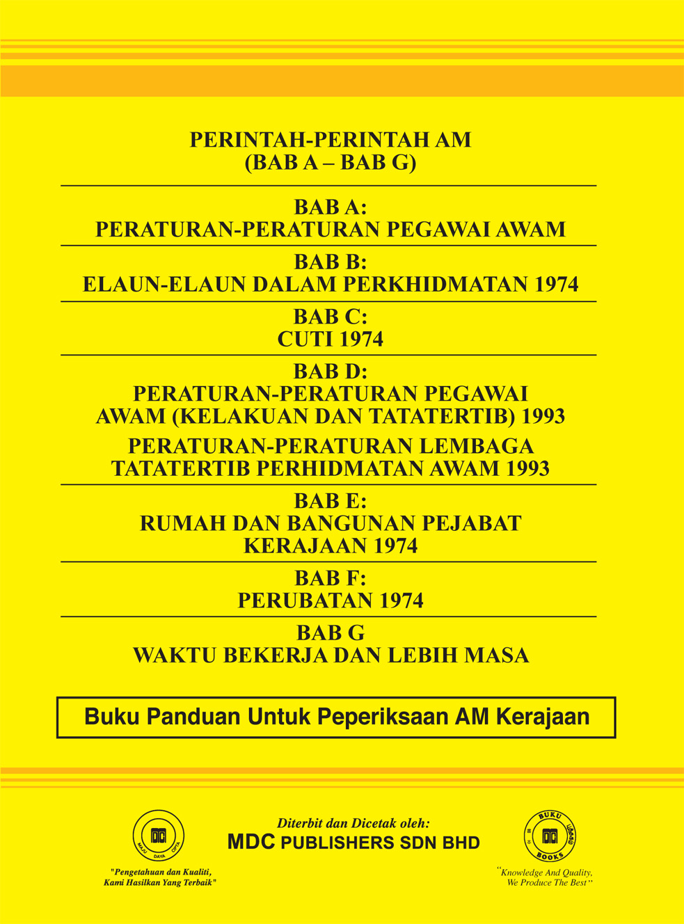 Laws Of Malaysia Perintah Perintah Am 2018