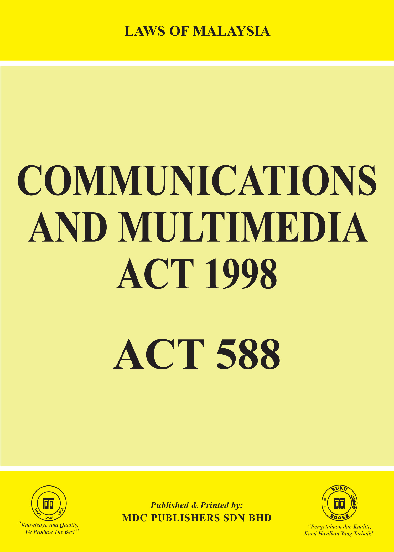 Act 1998 communications and multimedia MCMC blocks