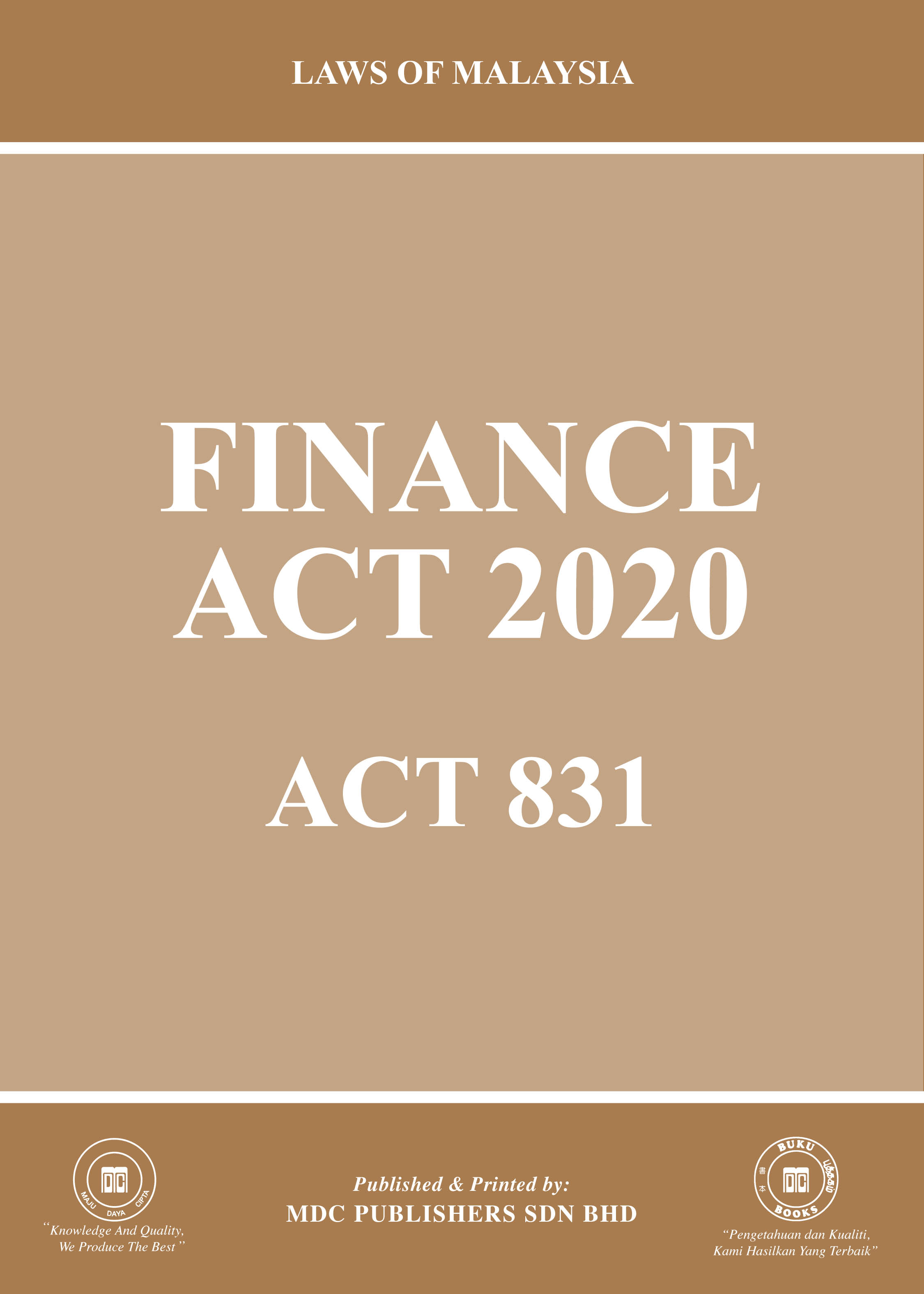 Laws of Malaysia Finance Act 2020